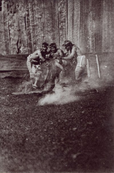 Nunhltstistlahl Qagyval, ein Ritual der amerikanischen Ureinwohner, 1914 von E.J. Curtis